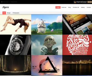 Agera, fullscreen wordpress theme