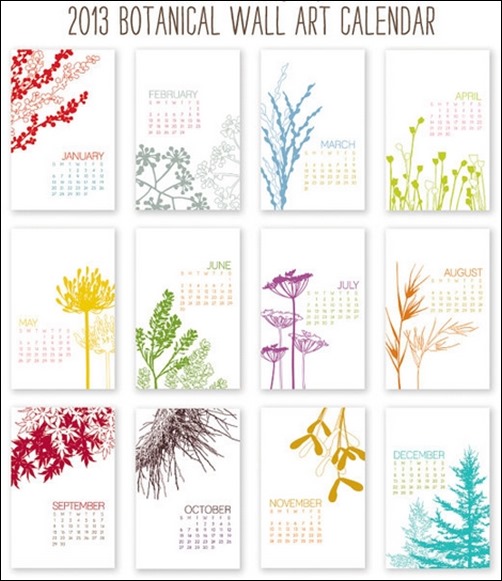 2013-Calendar-Botanical