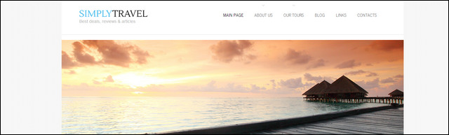 travel website template